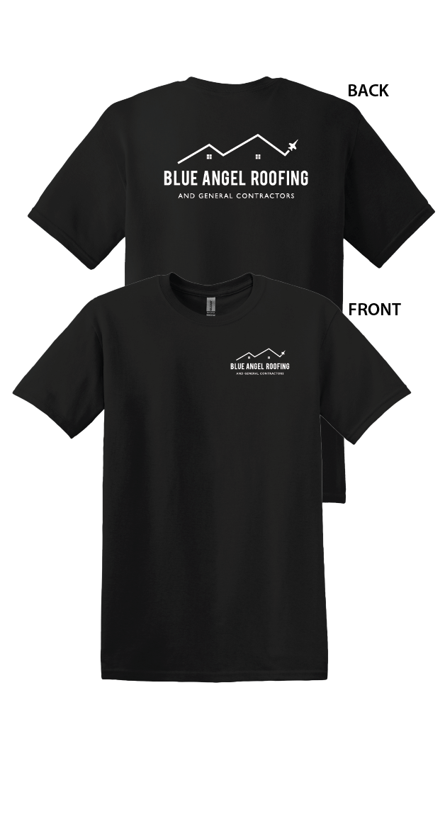 Blue Angel Roofing // Short Sleeve 2 logos 64000