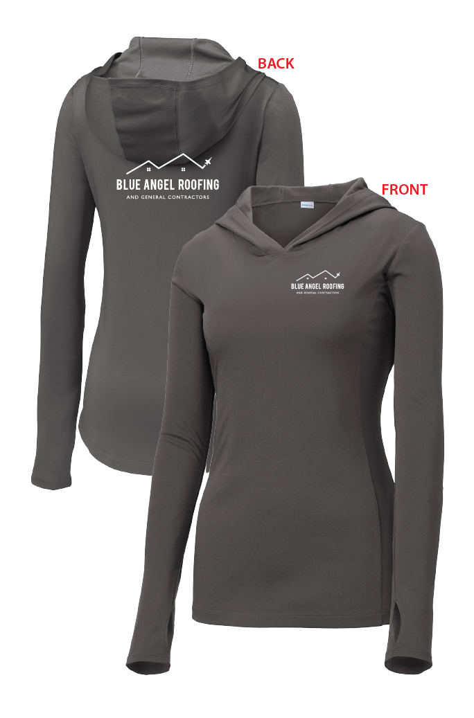 Blue Angel Roofing // Hooded Ladies LongSlv Tee LC/FB LST358