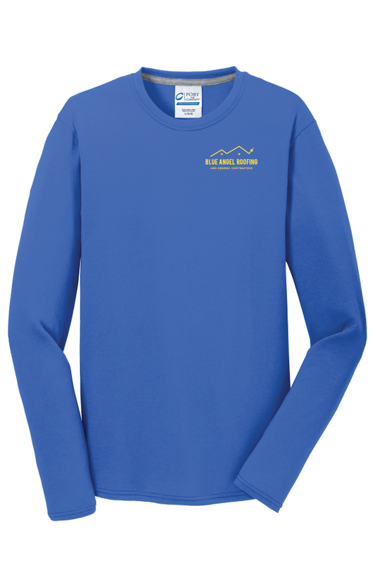 Blue Angel Roofing // Long Sleeve 2 logos 381LS