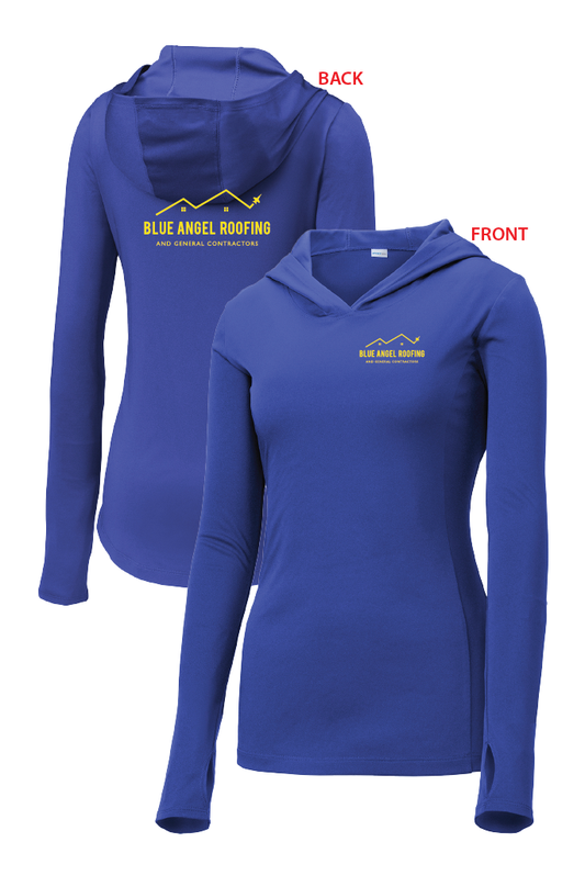 Blue Angel Roofing // Hooded Ladies LongSlv Tee LC/FB LST358